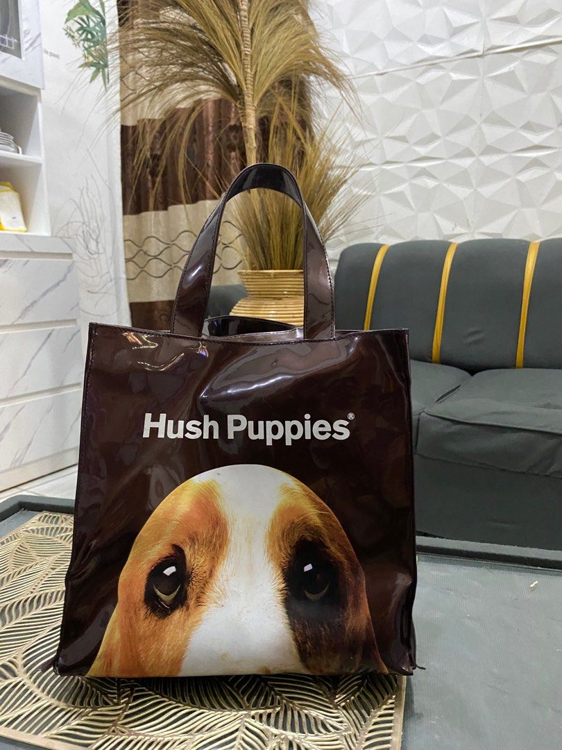 Tas Totebag Hushpuppies original Red size L, Fesyen Wanita, Tas