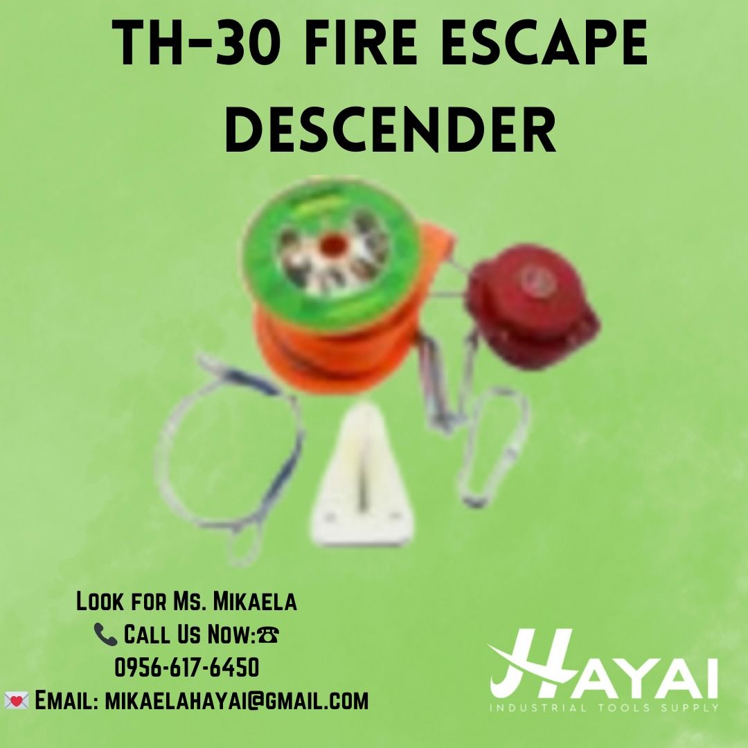 TH-30 FIRE ESCAPE DESCENDER, Commercial & Industrial, Construction ...