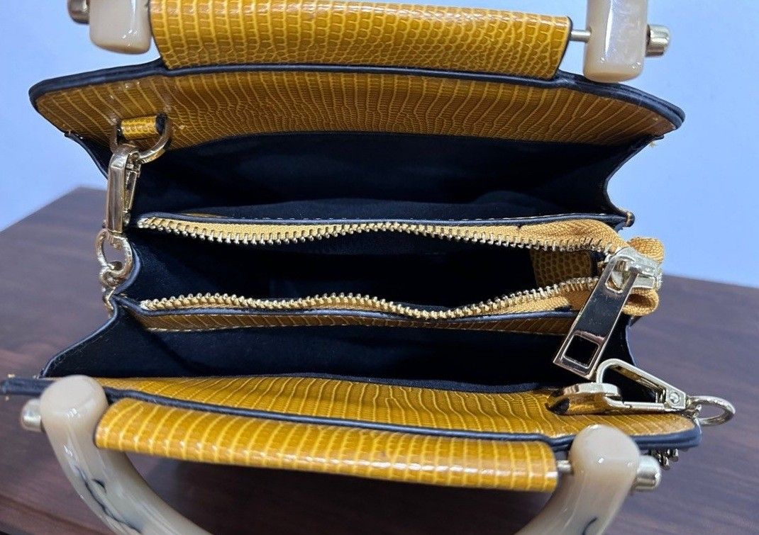 Mustard bag topshop top