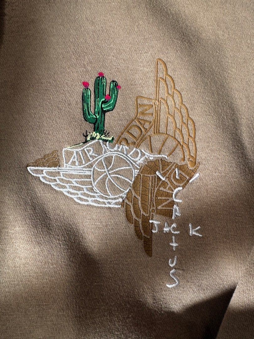 travis scott jordan khaki hoodie