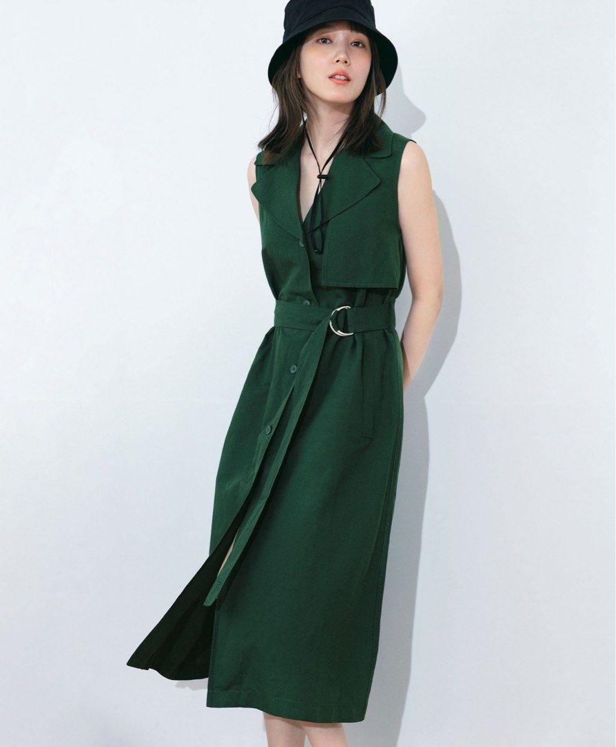 hunter green skater dress jw anderson - Woman - Green main image 0