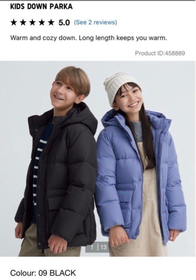 Uniqlo kids parka cheap