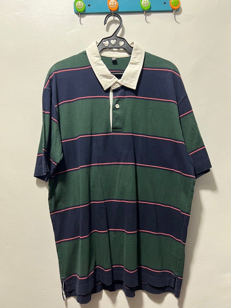Uniqlo Striped Polo (Category: Tshirts & Polo Shirts ) located in Quezon City. Submitted by bryce.ramirez (Listing ID 1330469095, Image 1). Description: Uniqlo Striped Polo XL Used - Good Condition Delivery: Grab/Lalamove c/o buyer MOP: Gcash, Paymaya, BDO.
