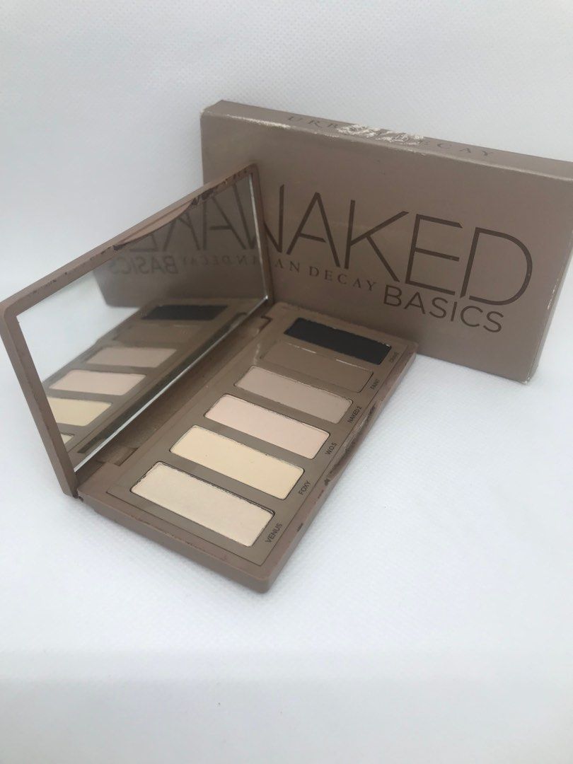 Urban Decay Naked 1 Basics (Category: Makeup) located in Quezon City. Submitted by currency27 (Listing ID 1330494218, Image 2). Description: 6 Matte Nude Eyeshadow Shades: blendable matte neutral eyeshadows perfect for creating natural no-makeup makeup looks and dramatic smokey eyes High-Quality Pigment: beginner-friendly velvety texture, rich color, serious staying power, and optimal blendability Suitable for a Range of Skin Tones: Contains neut