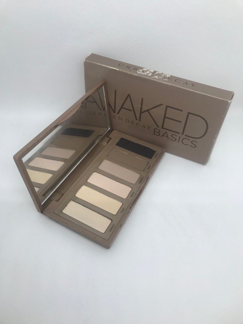 Urban Decay Naked 1 Basics (Category: Makeup) located in Quezon City. Submitted by currency27 (Listing ID 1330494218, Image 3). Description: 6 Matte Nude Eyeshadow Shades: blendable matte neutral eyeshadows perfect for creating natural no-makeup makeup looks and dramatic smokey eyes High-Quality Pigment: beginner-friendly velvety texture, rich color, serious staying power, and optimal blendability Suitable for a Range of Skin Tones: Contains neut