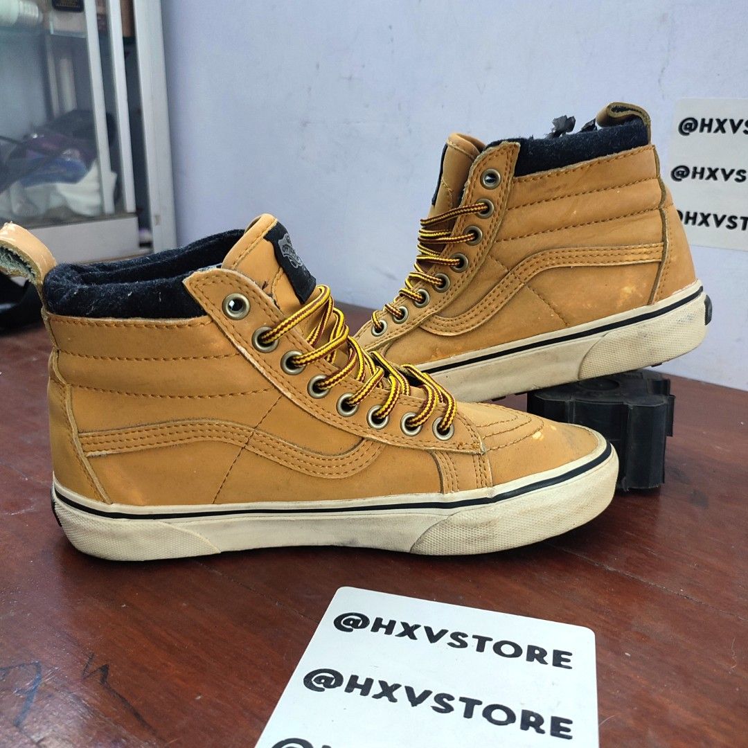 Vans Sk8 hi MTE Honey Leather sz 38 23.5