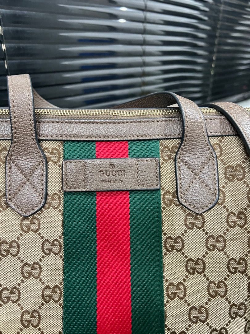 Gucci canvas tote vintage deals