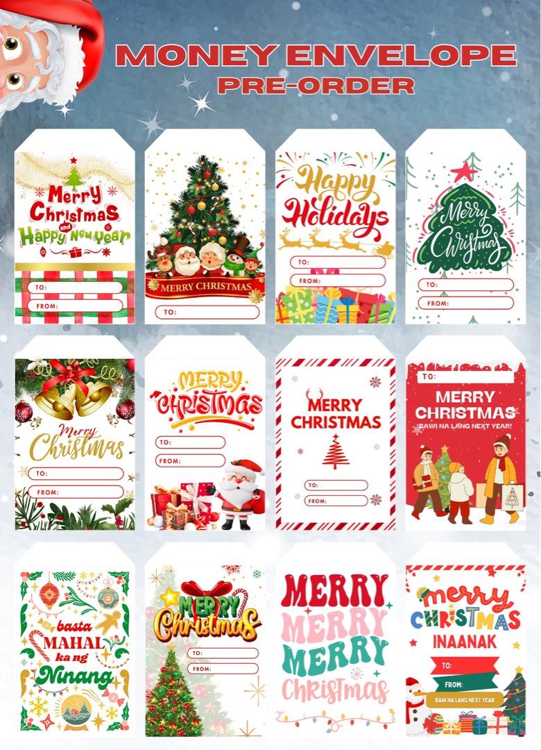 WITTY CHRISTMAS AMPAO ENVELOPE, Hobbies & Toys, Stationary & Craft