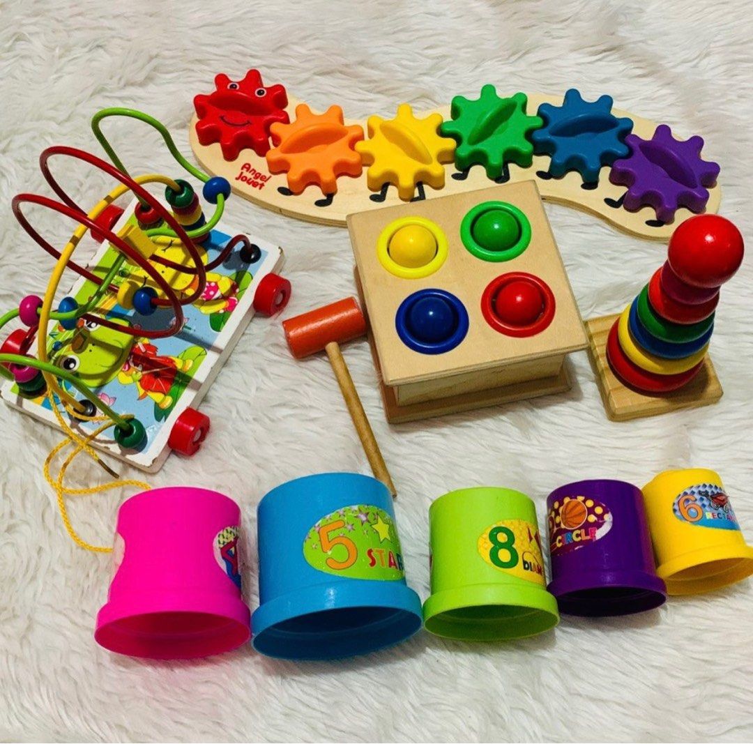 Wooden toys educational (Category: Infant Playtime) located in Pasay City. Submitted by amarah_brielle17 (Listing ID 1330410036, Image 1). Description: Take all bulky item can be shipped only via lalamove/grab within manila area.