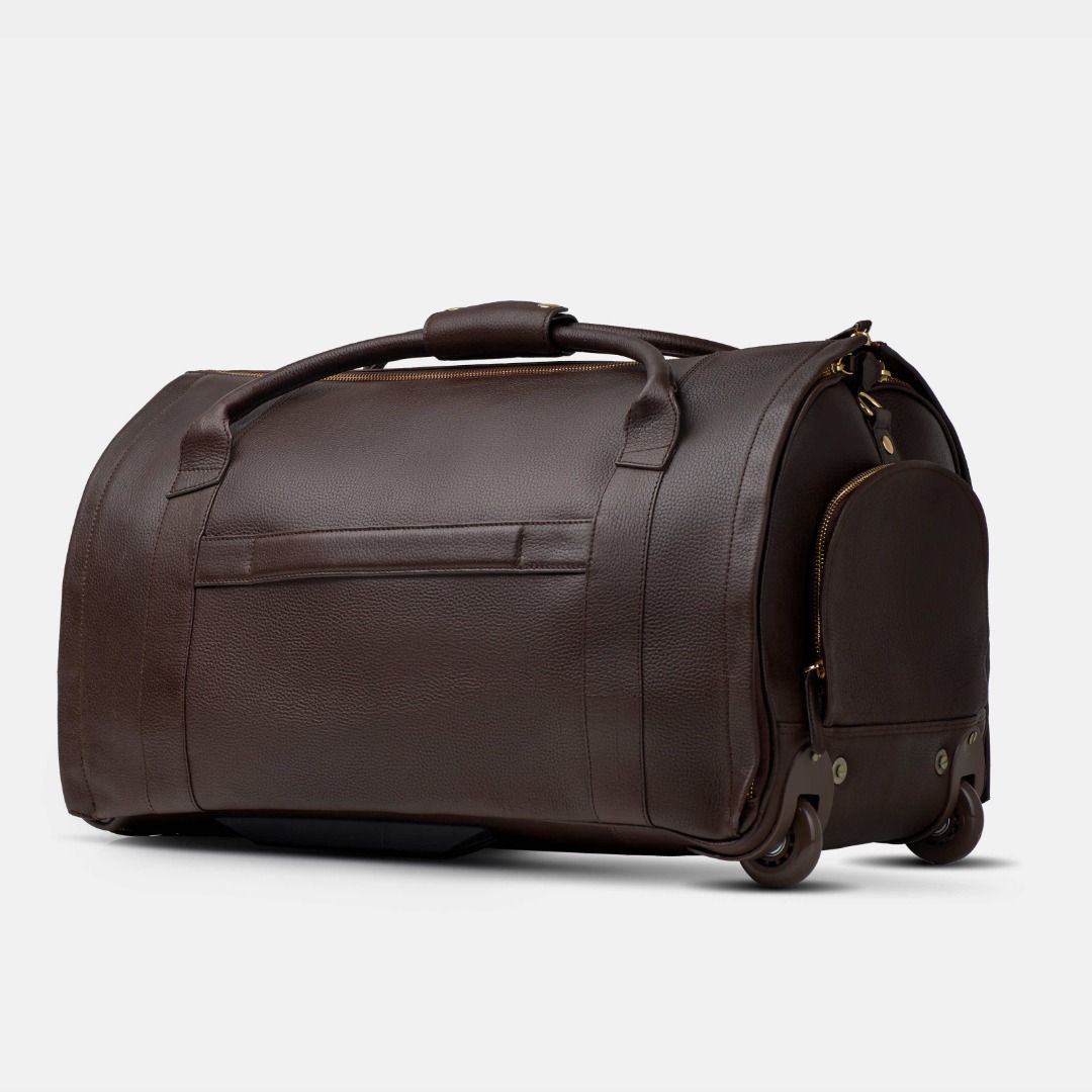 Wool Oak Nova Large Versatile Duffle Bag in Chocolate Leather Carry On Suitcase Men s Fashion Bags Sling Bags on Carousell