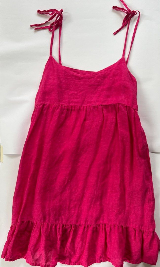 Zara Linen Dress (Category: Dresses) located in Marikina City. Submitted by declutter_gabie (Listing ID 1330385796, Image 1). Description: size s MOP BPI/GCASH.