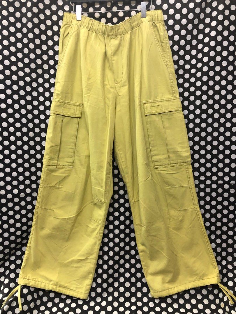 ZARA MENS WIDE LEG UTILITY CARGO PANTS, Men's Fashion, Bottoms