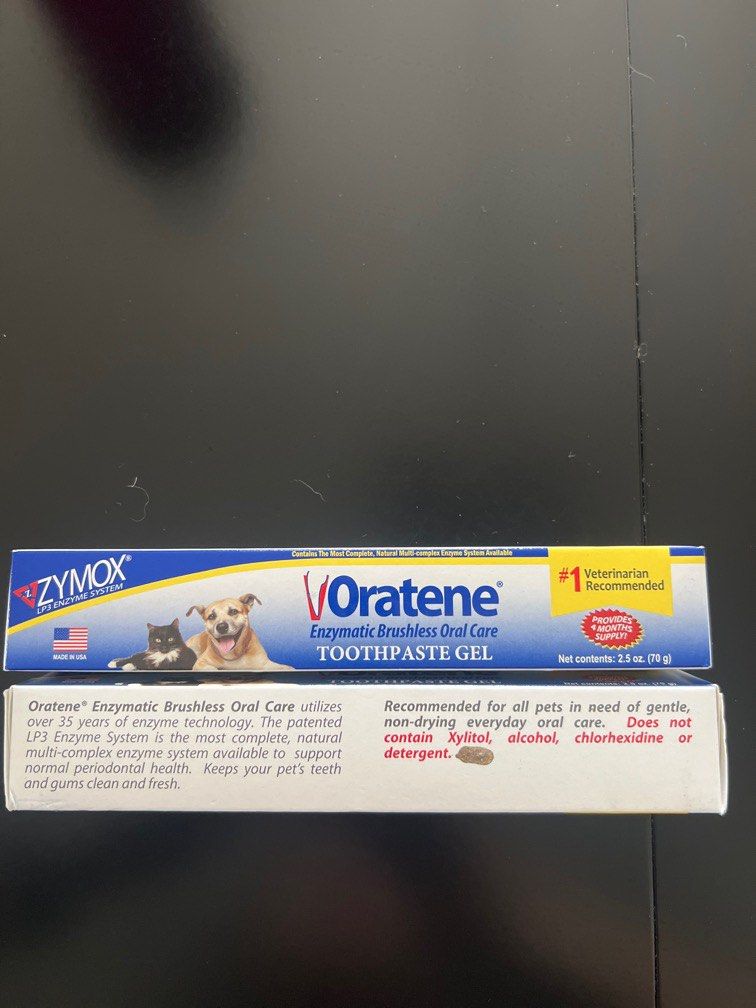 Zymox Oratene Toothpaste Gel Brushless 70g Pet Supplies Health Grooming on Carousell