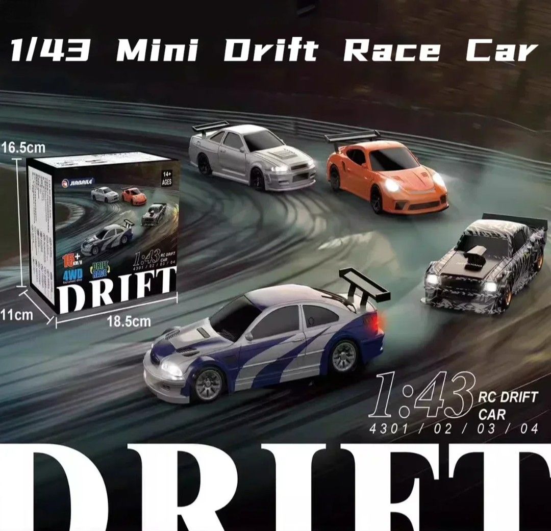1/43 RC Drift Car, Hobbies Toys, Toys Games on Carousell