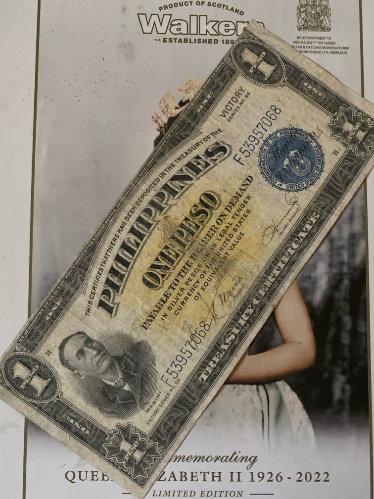 1 Peso Victory Note Series 66 Mabini / sig Osmena, Hernandez, Hobbies