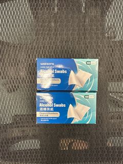 (2027年2月24號到期）Watsons Alcohol Swabs 100 Swabs 屈臣氏 酒精抹紙 100片 x 1盒64196300309891110
