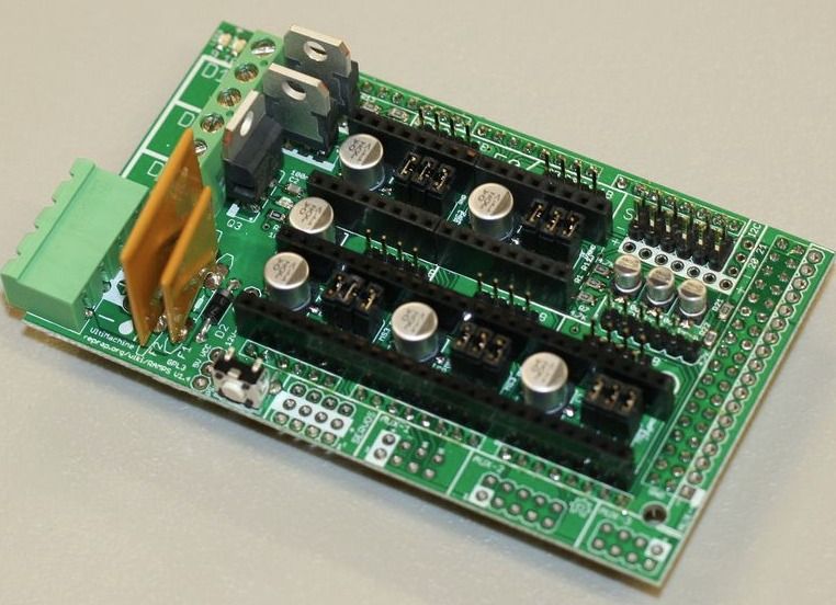 RepRap 3D Printer Controller Board Sets (Category: Printers, Scanners & Copiers) located in Kuala Lumpur. Submitted by jackiewkyung (Listing ID 1330592980, Image 2). Description: 1. Arduino Mega 2560, Qty: 1x, https://docs.arduino.cc/hardware/mega-2560/ 2. RAMPS 1.4, Qty: 2x, https://reprap.org/wiki/RAMPS_1.4 3. RAMPS 1.6, Qty: 1x, https://reprap.org/wiki/RAMPS_1.6 4. Polulu DRV8825 Stepper Motor Driver, Qty: 5x, https://www.pololu.com/product/21