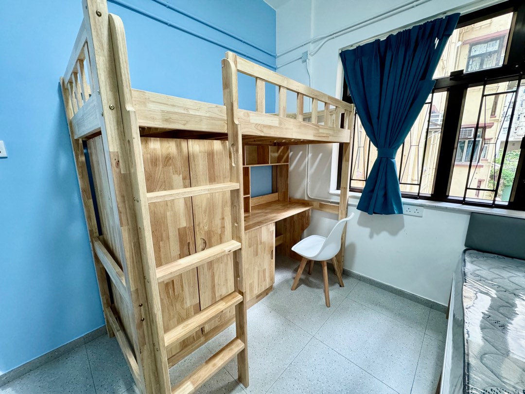Long-term rental: Newly renovated open-concept room in Ho Man Tin, with elevator, no commission, direct from owner.63438784583425111