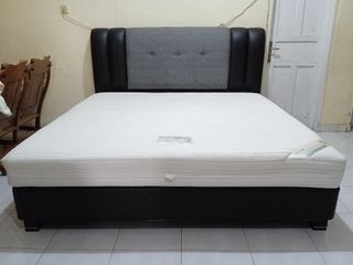 ⭐⭐⭐ DIJUAL SET SPRINGBED FULL LATEX TANPA PER ✅ MERK DUNLOPILLO TYPE PREMIERE 200X200 🔴 7 KAKI, ZIPPER, BERAT & KERAS 👍 BEKAS 85% - 081269267783 - JUAL BELI  BARANG BEKAS DI MEDAN
