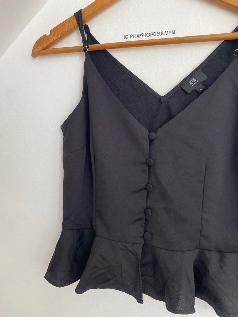 river island peplum cami