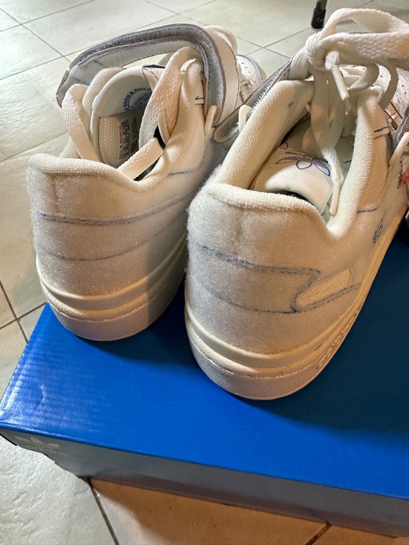 adidas forum low off white blue bird