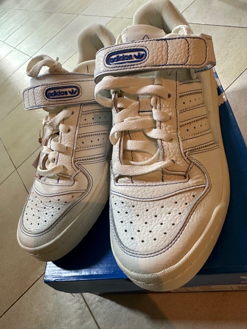 adidas forum low off white blue bird
