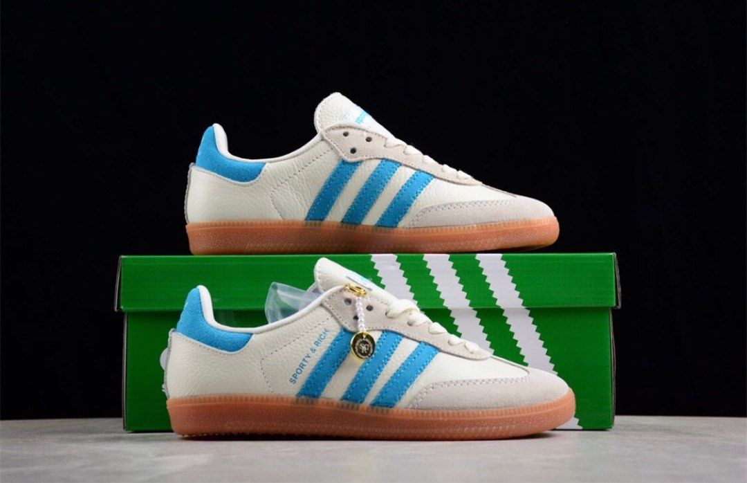 adidas samba OG sporty & rich shoes, Men's Fashion, Footwear, Dress Shoes  on Carousell