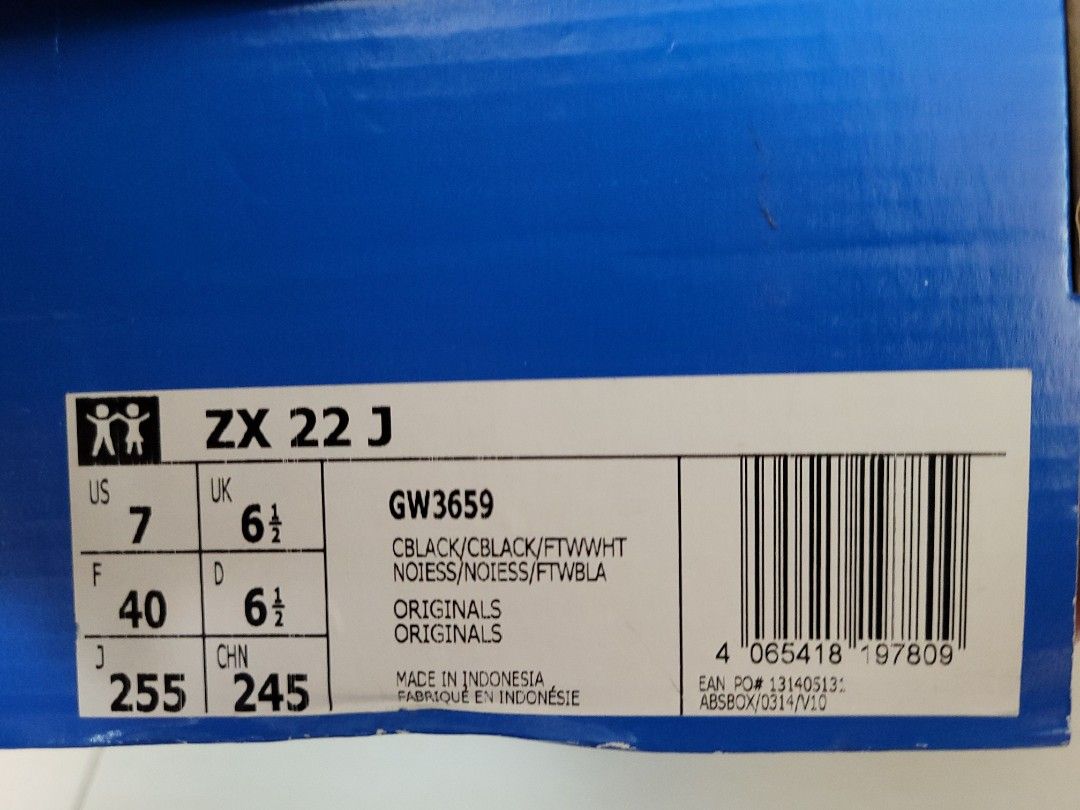 adidas ZX22 大童UK6.5, 兒童＆孕婦用品, 嬰兒及小童流行時尚