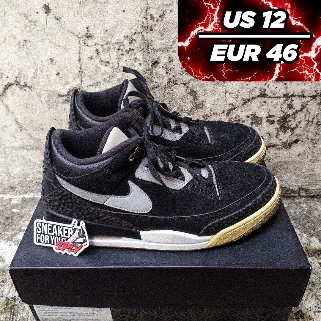 AIR JORDAN RETRO TINKER BLACK 100% AUTHENTIC