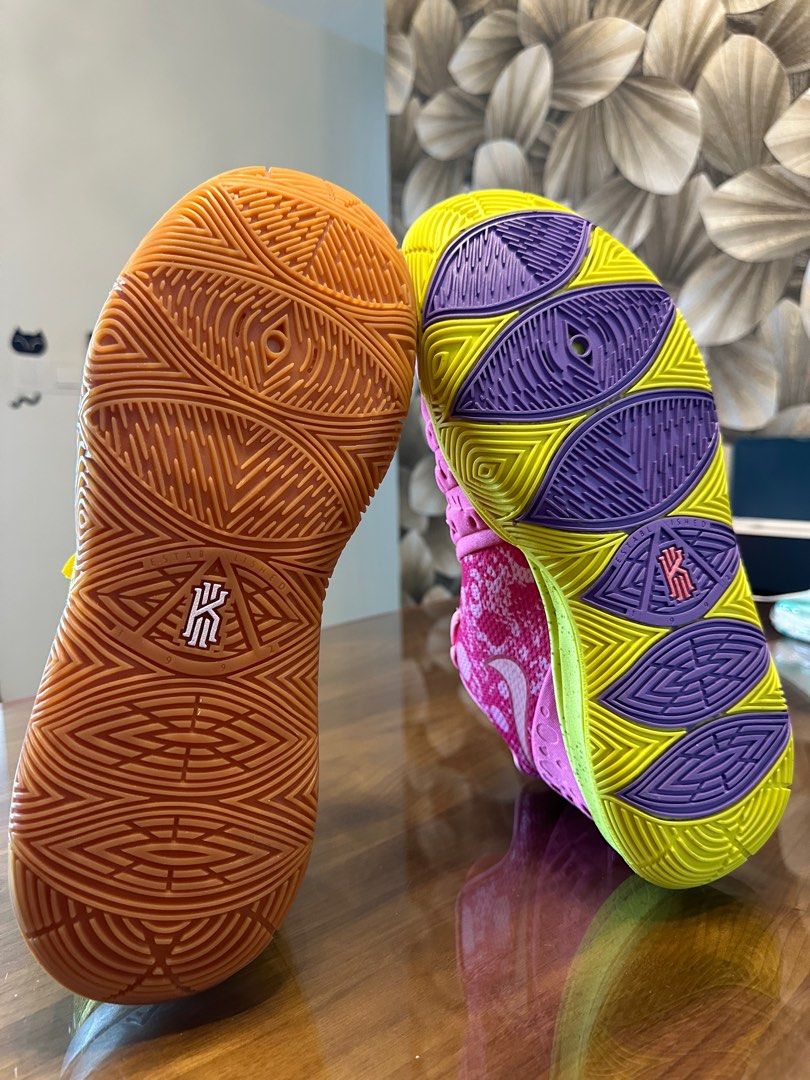 ALL SIZES Nike Kyrie 3 Spongebob X Patrick Star Mismatch Men s Fashion Footwear Sneakers on Carousell
