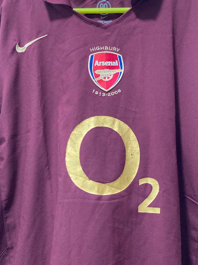 Arsenal Nike Highbury 1913-2006 Vintage Shirt Jersey, Men's