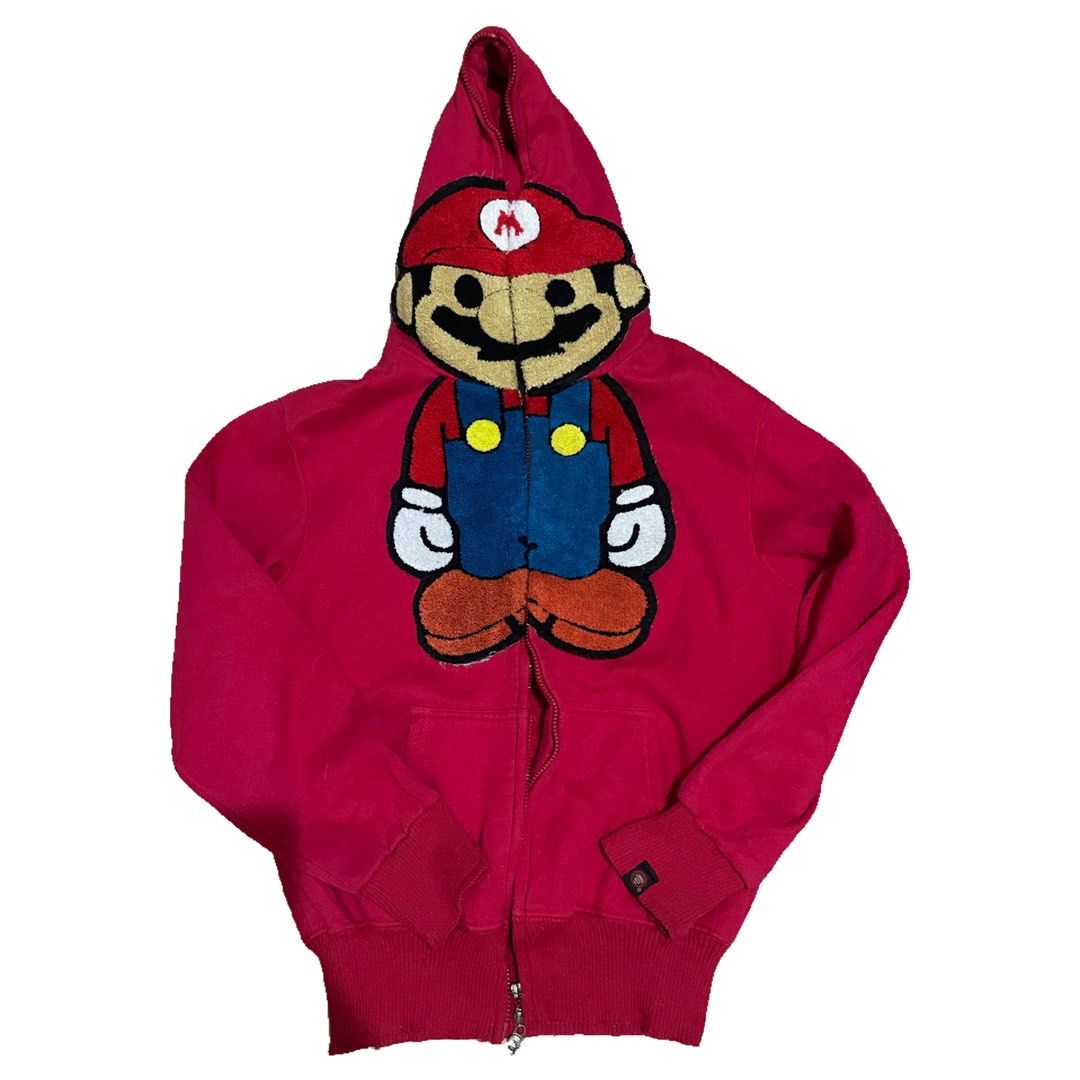 BABY MILO X SUPER MARIO HOODIE RED Women s Fashion Coats Jackets and Outerwear on Carousell