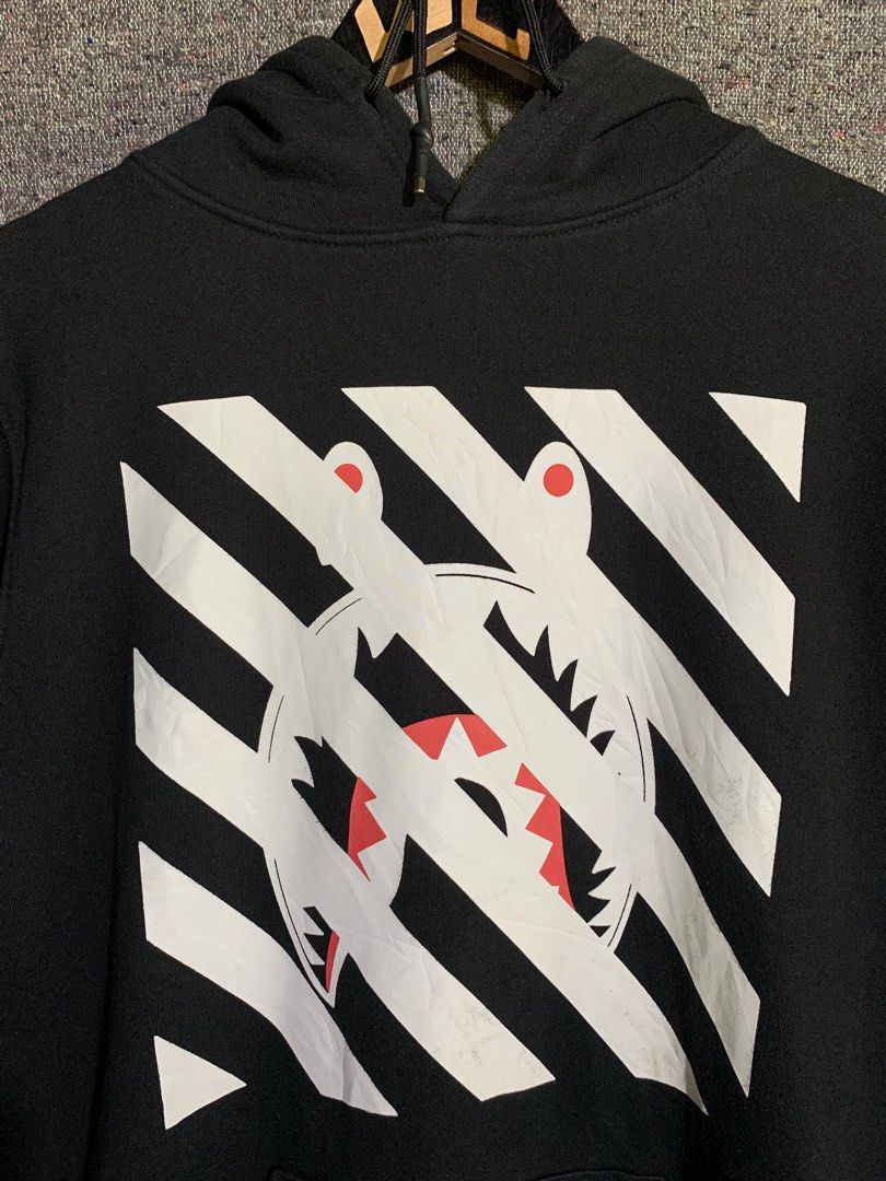 Bape x off white hoodie shop