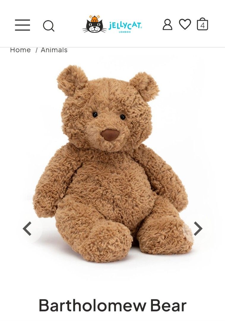 Jellycat bartholomew bear large shop