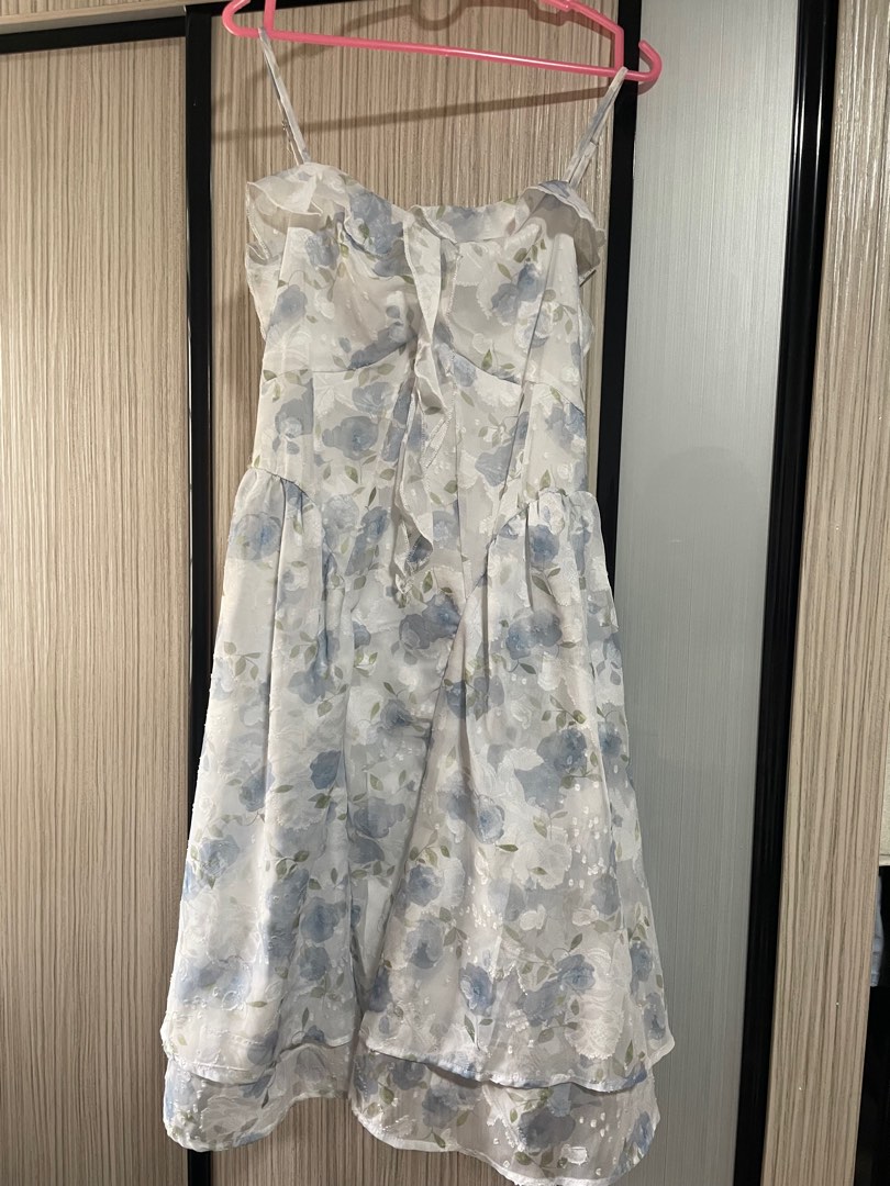 Blue Floral Dress Set main image 0