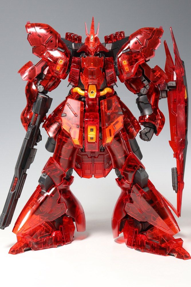 BN Gundam Base Limited RG 1/144 MSN04 Sazabi Clear Color, Hobbies