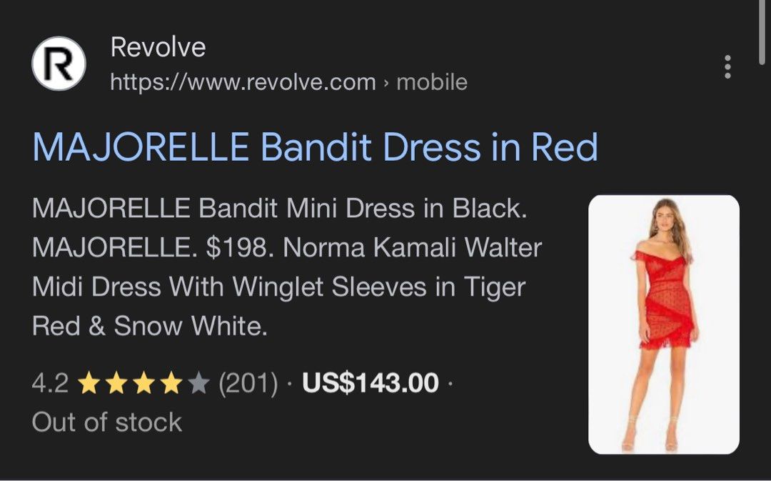 Majorelle bandit dress red outlet