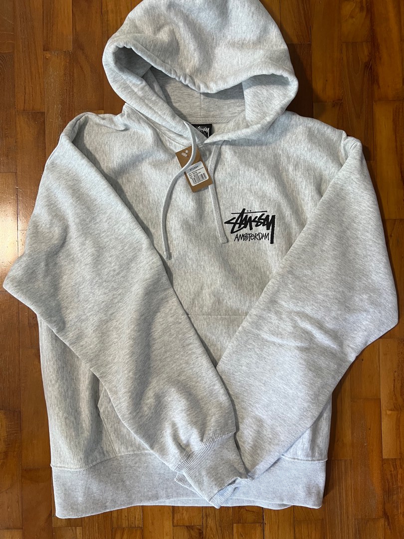BNWT stussy hoodie amsterdam (M, L), Men's Fashion, Tops Sets