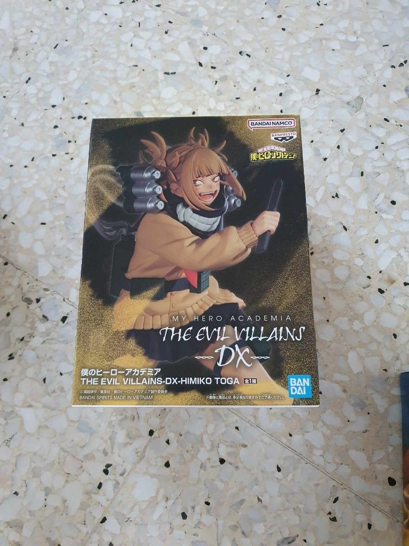 Boku no hero academia DX Villian Toga Himiko Anime Figure Figurine Statue Kuji DXF Grandista Aniplex Artfx Kotobukiya POP Megahouse Figuarts Banpresto Furyu Taito Exq Bicute Labubu (Category: Toy Figures) located in Singapore. Submitted by ToysInc (Listing ID 1330625420, Image 1). Description: .