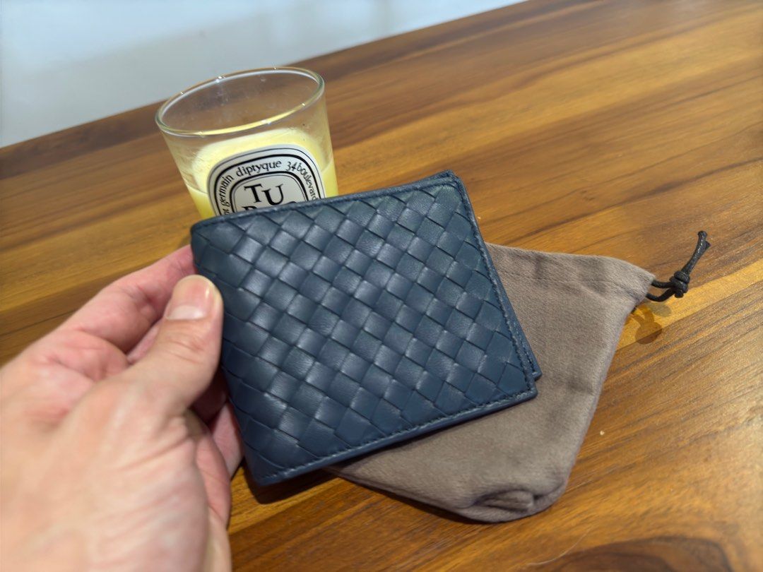 Bottega Veneta Wallet Navy Luxury Bags Wallets on Carousell