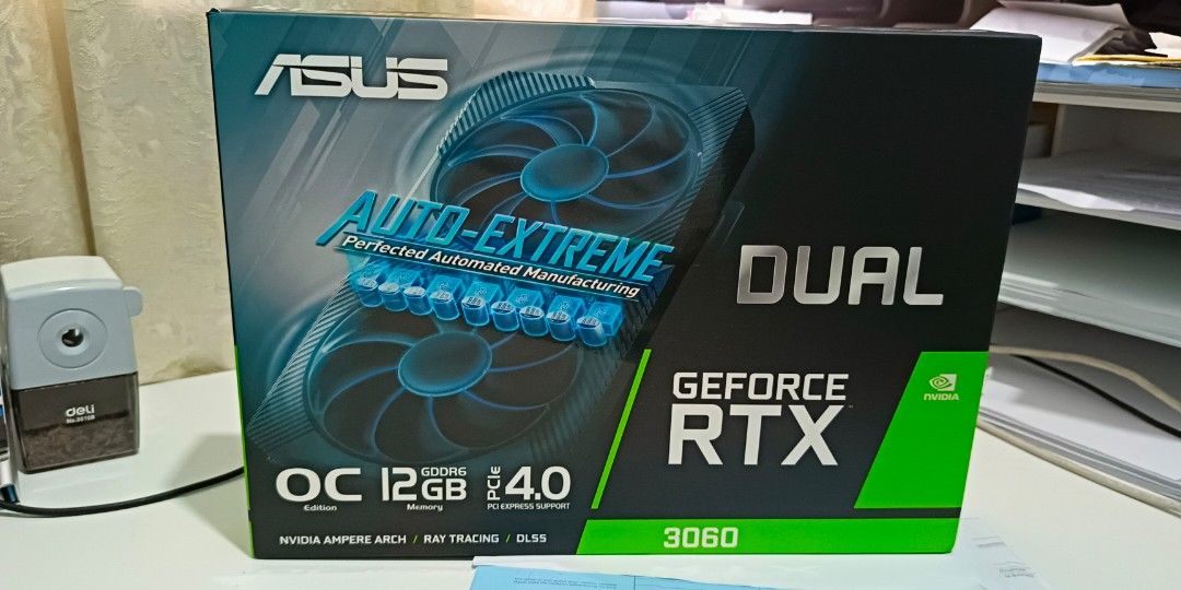 Brand new Asus 3060 (Category: Computer Parts) located in Manila. Submitted by akzildjian01765 (Listing ID 1330608449, Image 1). Description: Selling Brand New GPU 3060, Sealed pa Ikaw na ang mag bubukas. Price 15,000.00 NOTE : WALA NA PO ETO RESIBO BINILI PO SA ABROAD. UGALIIN PO MAG BASA, ANDYAN NA PO ANG DESCRIPTION & PRICE. HINDI PO AKO NAG SESESND NG ANY I.D KO SA KAHIT ANONG FORM OF VIRTUAL COMMUNICATOR. UPON MEETUP/PICK UP PWEDE NIO TIGNAN