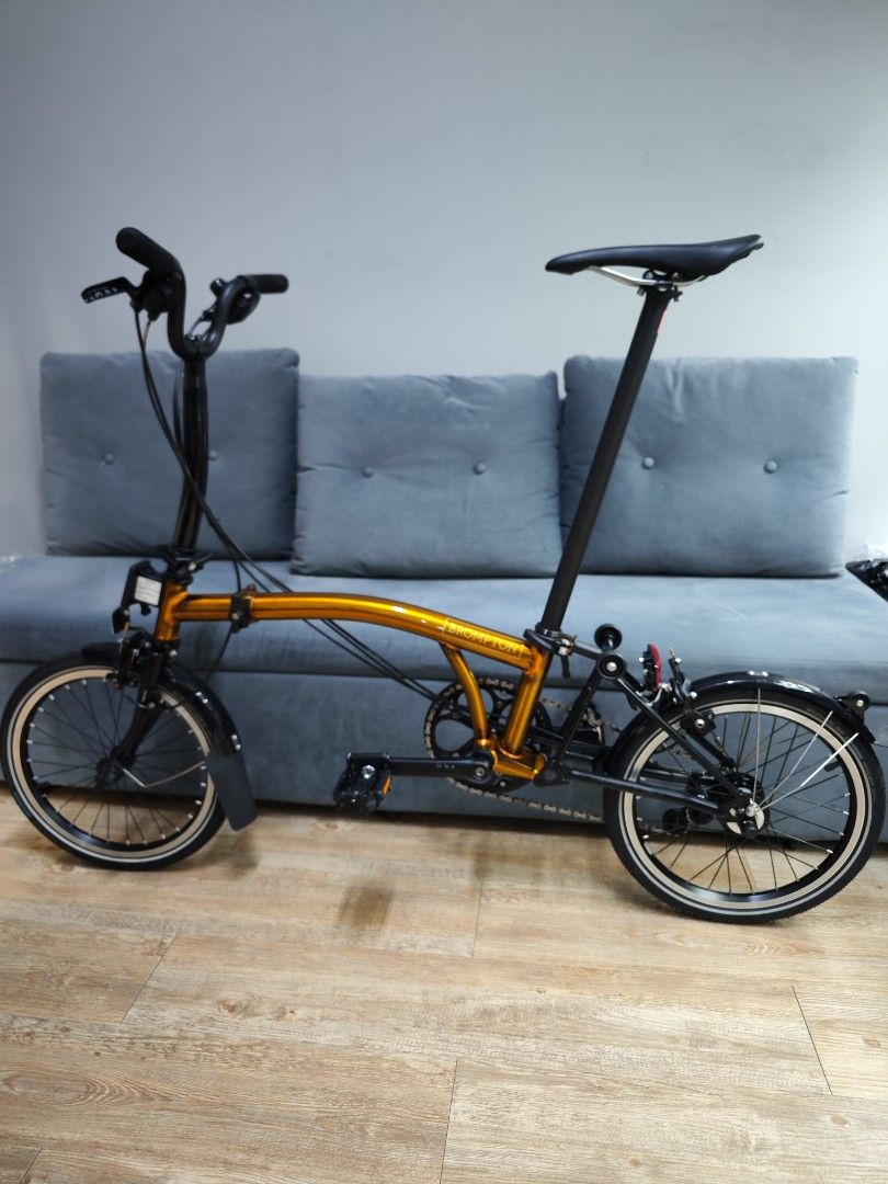 Brompton Asia Gold limited edition Brompton trifold