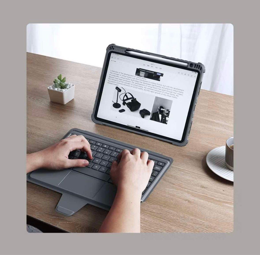 CASE WITH KEYBOARD NILLKIN BUMPER WITH BACKLIT FOR iPAD AIR 13 2024