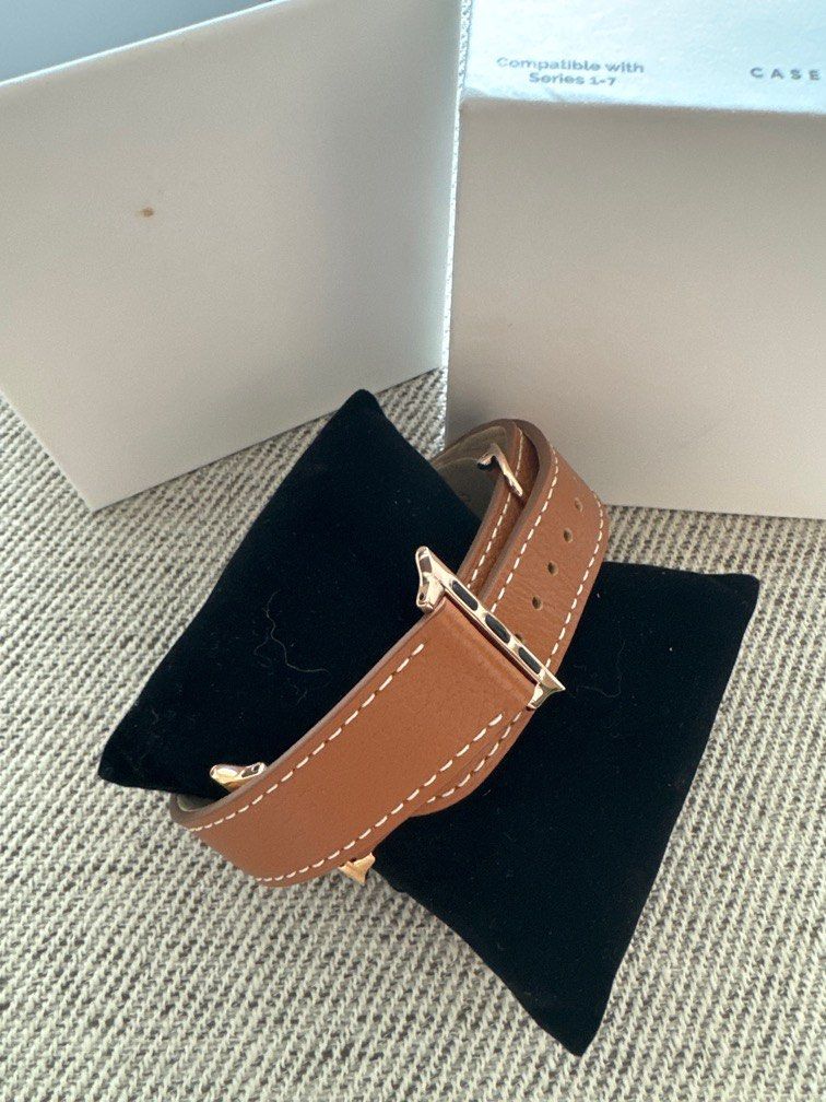 Casetify 2-in-1 Italian Leather Band 41mm (Series 7-9) - Brown