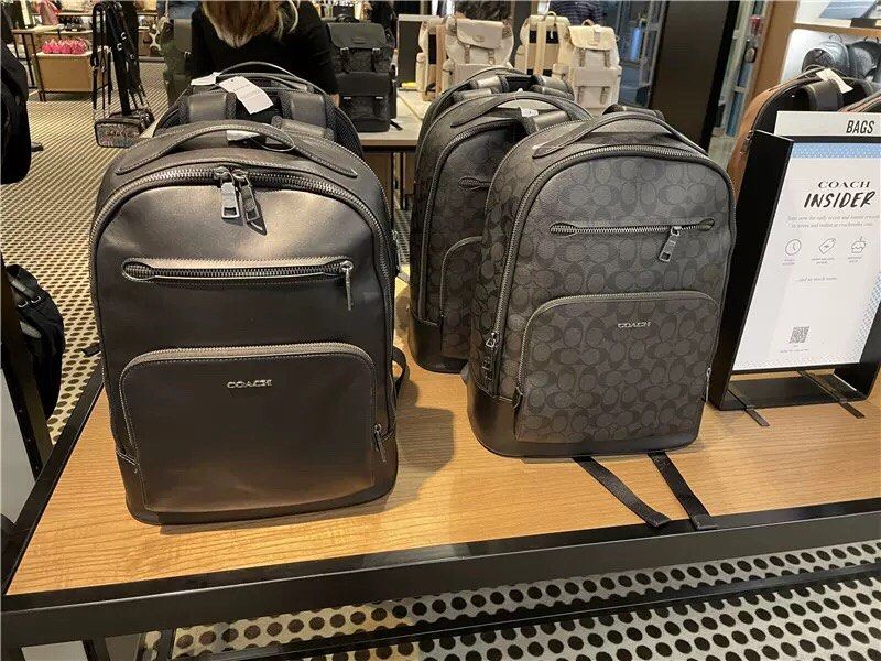 Coach Ethan west leather backpack, Men's Fashion, Bags, Backpacks