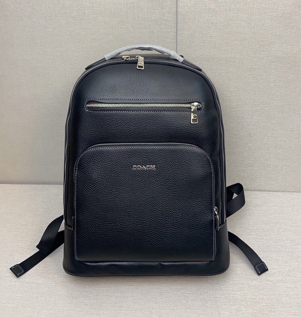 Coach Ethan west leather backpack, Men's Fashion, Bags, Backpacks