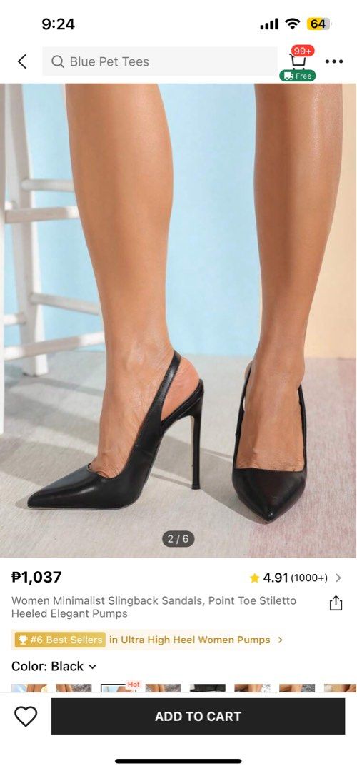 Comfortable classy heels/stilletos (Category: Heels) located in Manila. Submitted by sicataf (Listing ID 1330523639, Image 1). Description: Used once for an occasion. Very comfortable with soft sole. Bought for 1000 RFS: I don’t usually go to places that require me to wear heels Delivery lalamove/grab c/o buyer. Meet up at BGC :) .