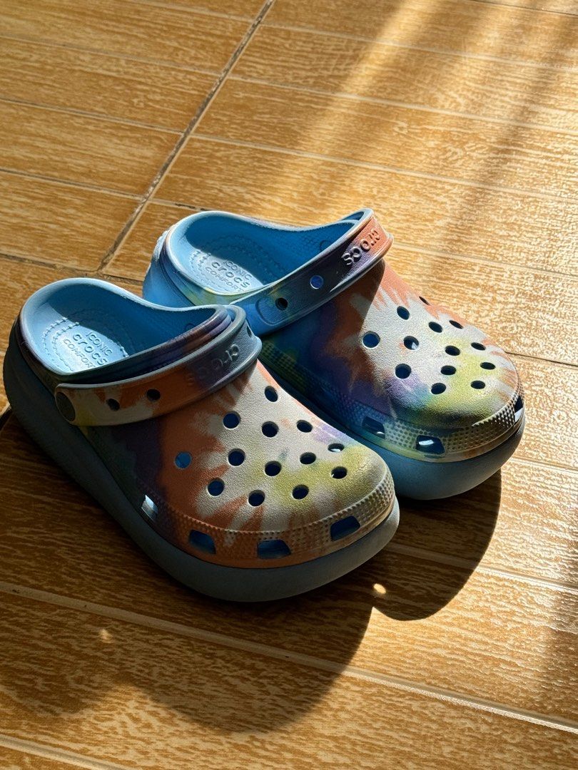 Crocs Tie Dye (Category: Babies & Kids Fashion) located in Pasig City. Submitted by jlao07 (Listing ID 1330519721, Image 1). Description: Classic Tie Dye Cutie Clog Kids J2/33-34 Well-used but great condition. RFS- overgrown Shipping c/o buyer Location Pasig City #kidscrocs.