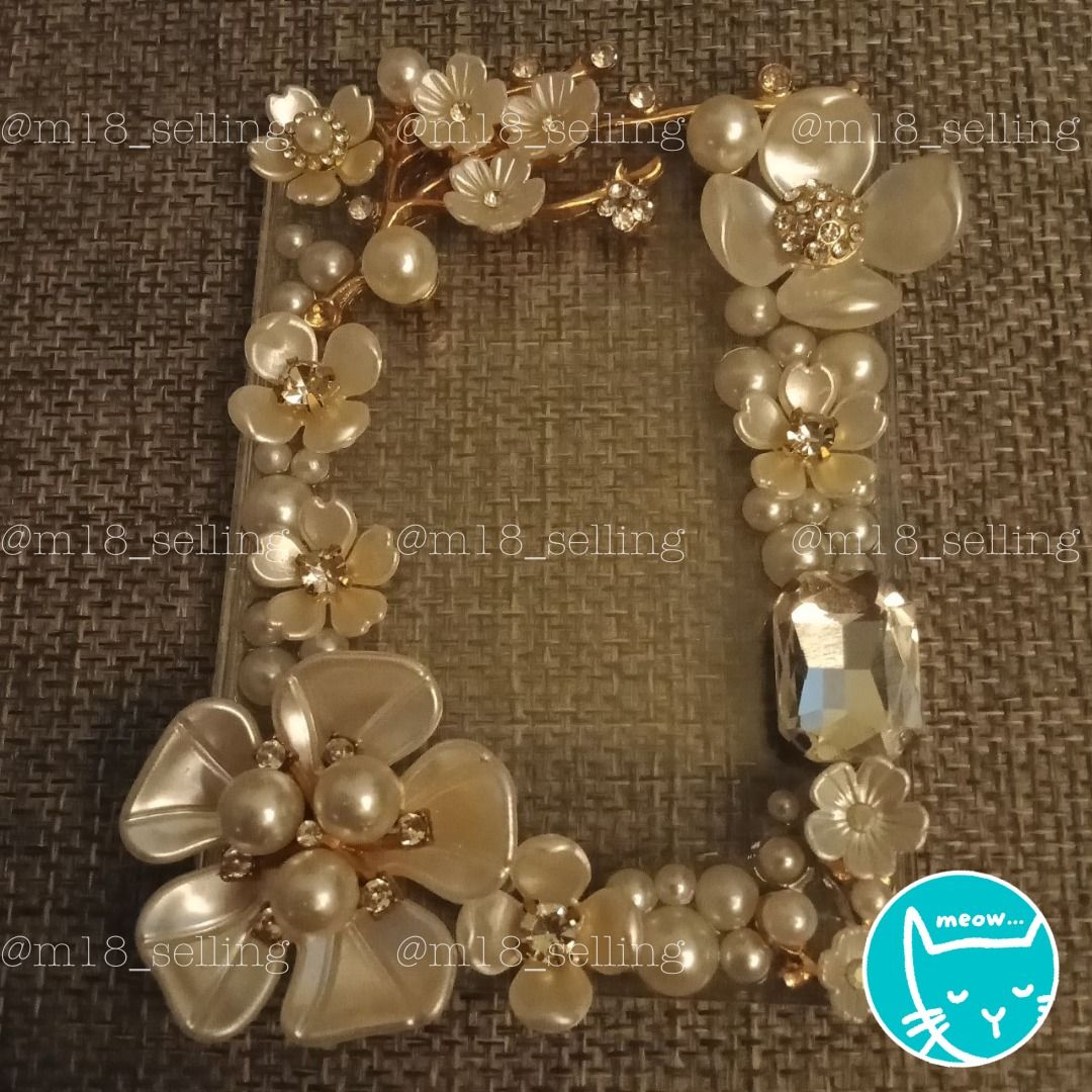 Customized Pearl Floral Decoden Cases (Snap Case / Toploader and ID
