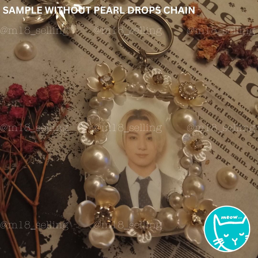 Customized Pearl Floral Decoden Cases (Snap Case / Toploader and ID